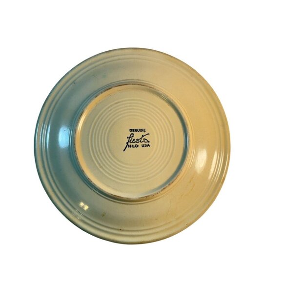 Vintage Fiesta Ware HLC Ivory Cream Plate 9 1/2" READ LOTS OF WEAR - Picture 9 of 11